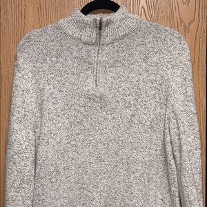 Gray Half-Zip Men's Sweater